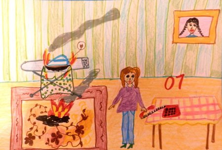 Рисунок на тему безопасность в доме