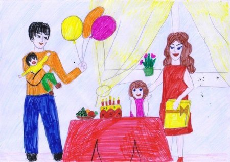 Рисунок моя семья