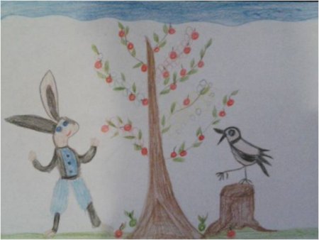 Рисование заяц хваста