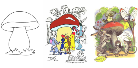 Сказка грибок Теремок Сутеева