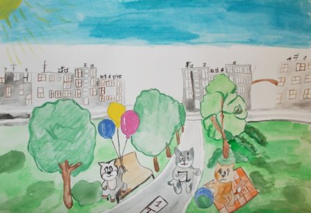 Экологически чистый город будущего рисунки