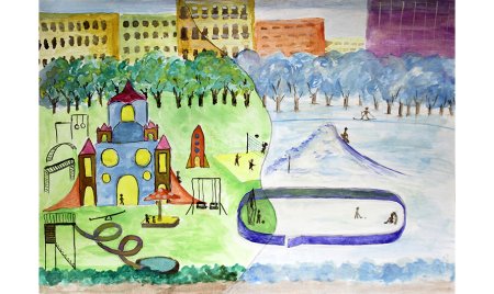 Рисование мой город