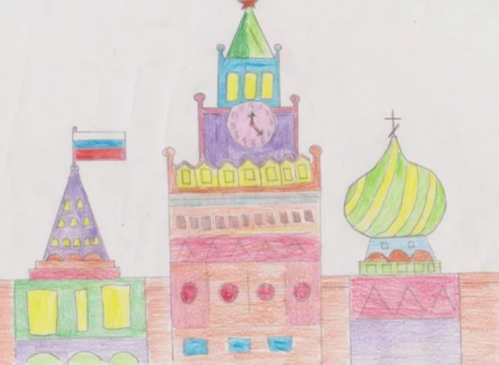 Рисунок на тему город о рассие