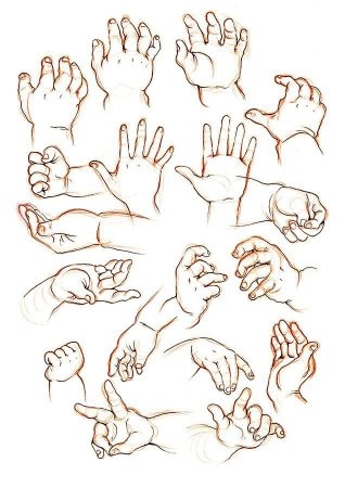 Ладонь раскраска