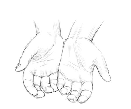 Раскраски ладошки детские