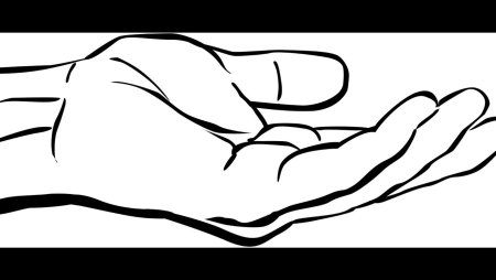 Трафарет руки для вырезания