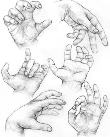 Обведенная детская ладошка