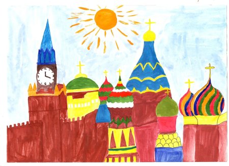 Москва рисунок для детей