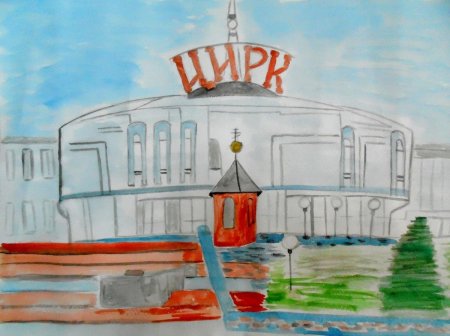 Достопримечательности Омска карандашом