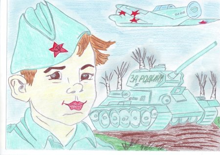 Рисунки ко Дню Победы детские