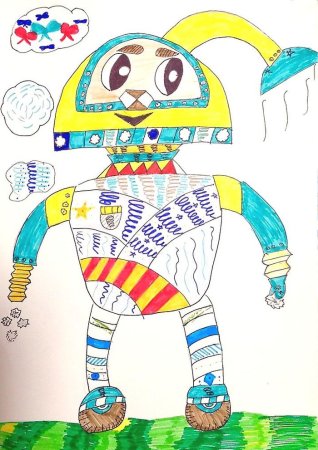 Робот детский рисунок