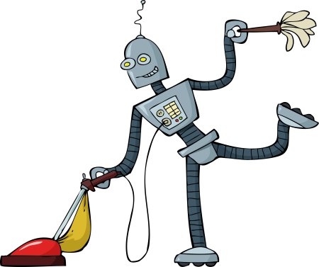 Робот помощник раскраска