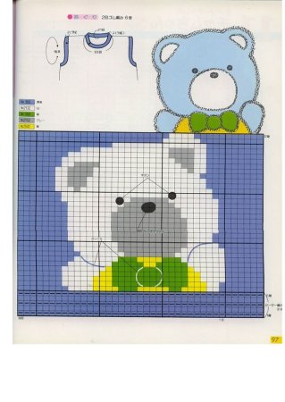 Медвежонок схема спицами для малышей