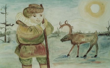 Рисунок на тему тундра