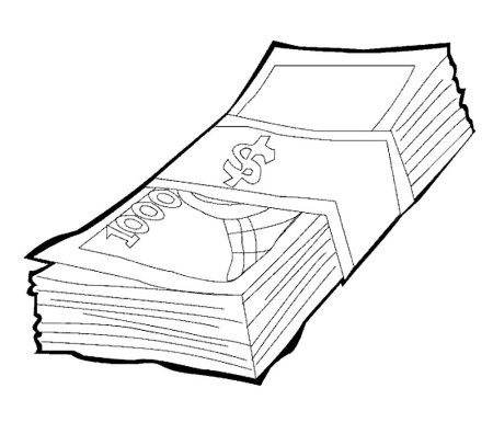 Деньги для срисовки