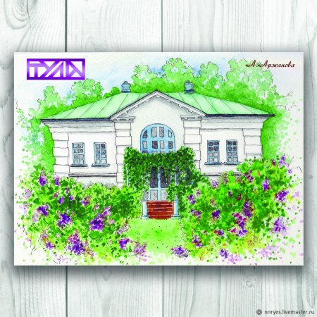 Усадьба Толстого Ясная Поляна рисунок
