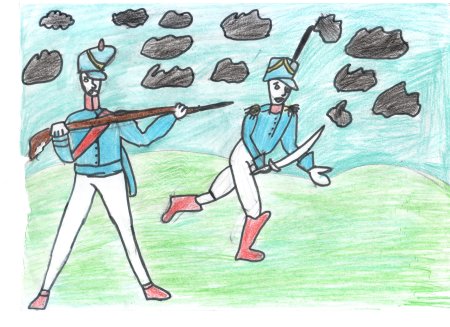 Рисунок к стихотворению Бородино 5 класс