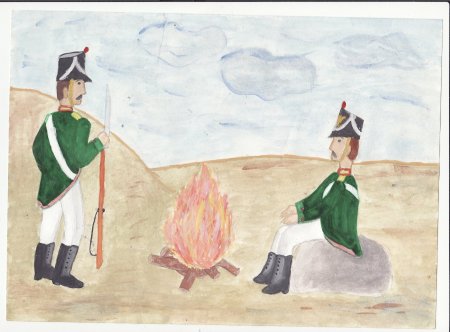 Иллюстрации к Бородино Лермонтова редут