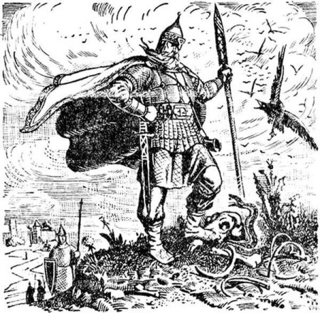 Князь Олег Вещий и змея