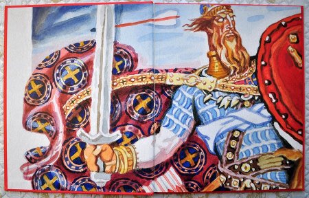 Илья Муромец и Святогор рисунок