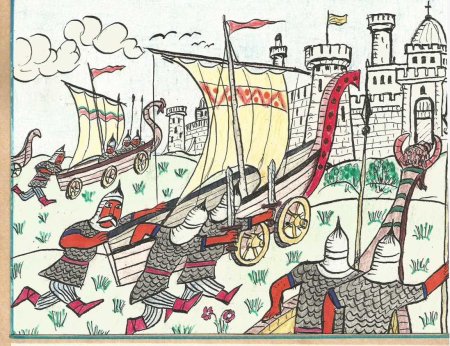 Князь Олег иллюстрации детские