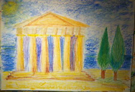 Греческий храм 4 класс