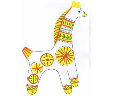 Филимоновской игрушки конь