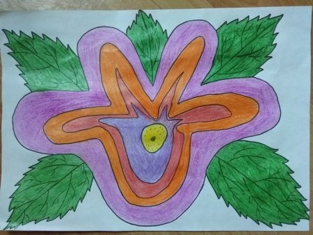 Рисунок на тему сказочный цветок