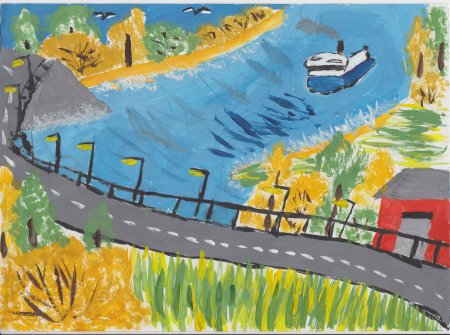 Рисунок Волги реки детский