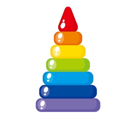 Пирамидка мультяшная