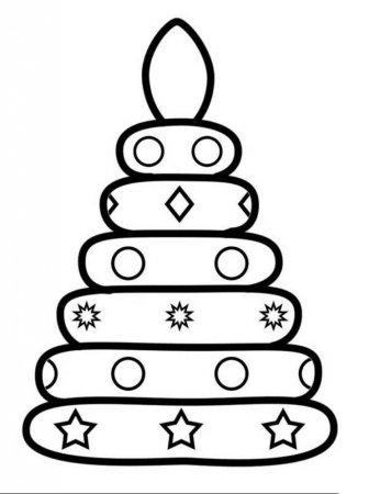 Пирамидка раскраска