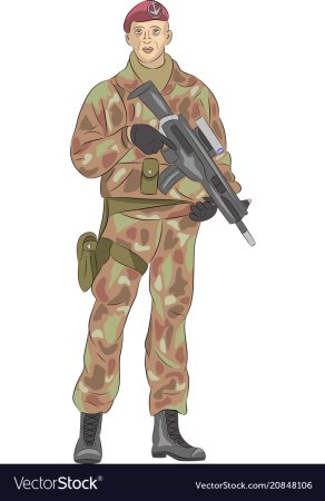 Векторный солдат