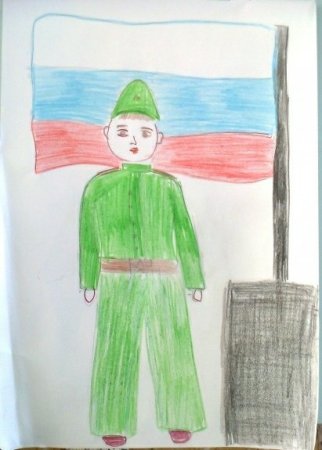 Рисование солдата в старшей группе