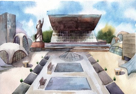 Город Сочи рисунок