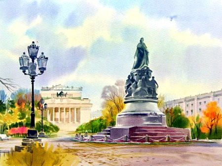 Краснодар достопримечательности силуэт