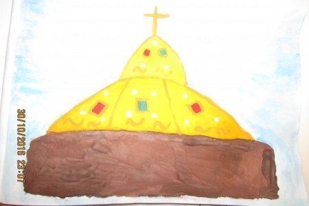 Шапка Мономаха рисунок лёгкий