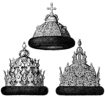 Шапка Мономаха скипетр и держава нарисовать 5 класс