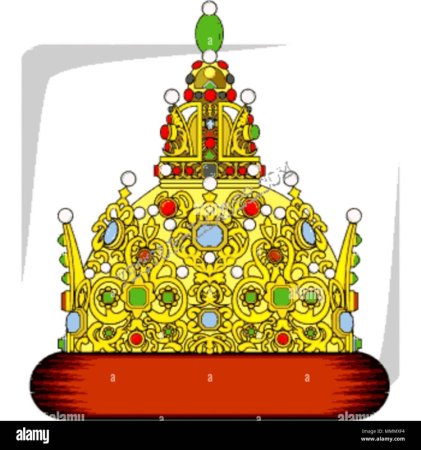 Шапка Мономаха карандашом