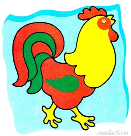 Петух детские рисунки