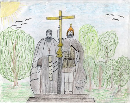 Рисунок на тему Святая Русь