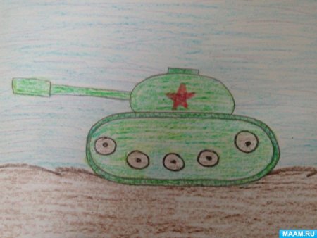 Рисование Колдина танк