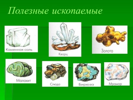 Рисунки полезных ископаемых