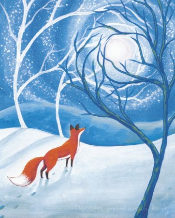 Иллюстрации к сказке четыре художника зима Скребицкий