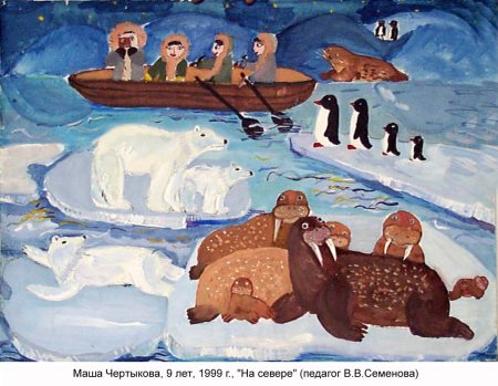 Рисование Северный полюс