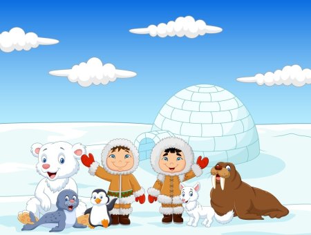 Дети на Северном полюсе