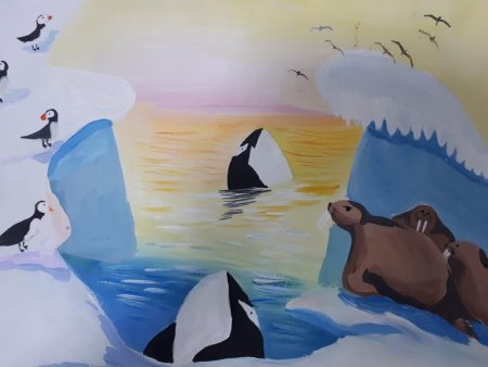 Рисунок на тему Северный полюс