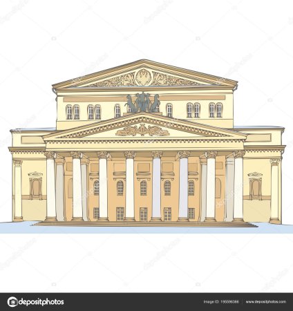 Большой театр в Москве вектор