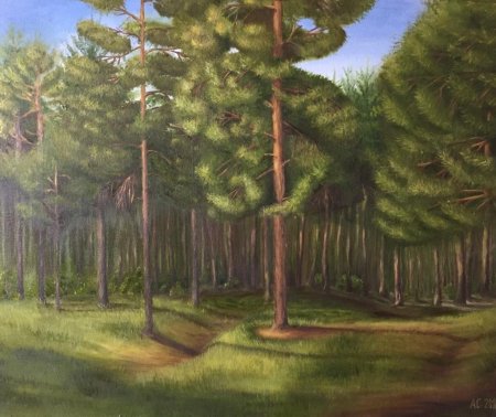 Картина Бунина Сосновый Бор