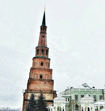 Башня Сююмбике Казанский Кремль рисунок