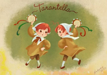 Тарантелла рисунок